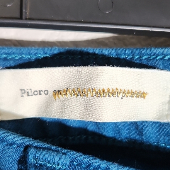 Pilcro Jeans Pants The Letter Press Turquoise Size 26 - Picture 3 of 15